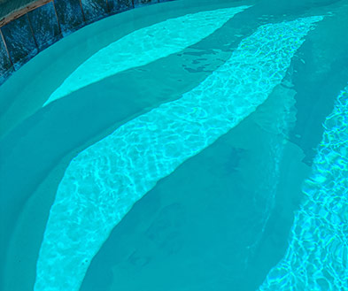 Imagine Pools Coral Blue Swimming Pool Color Detail
