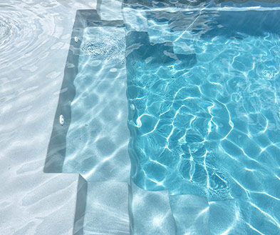 Imagine Pools Ice Silver Swimming Pool Color Detail