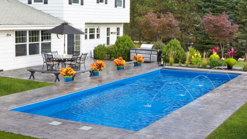 The Marvelous - rectangle fiberglass swimming pool - Imagine Pools