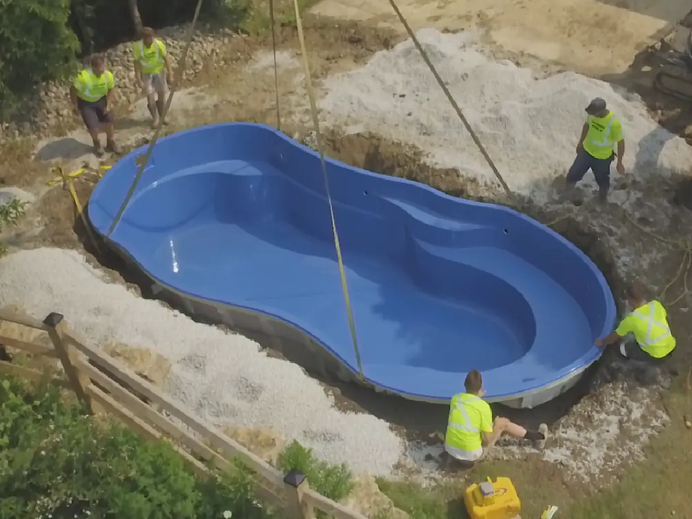 fiberglass pool ownership is a breeze thanks to their easy installation