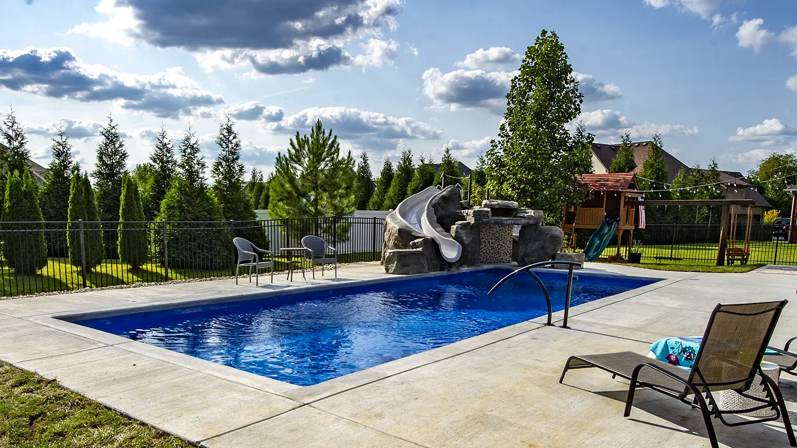 The Imagine Pools Celebration Fiberglass Pool