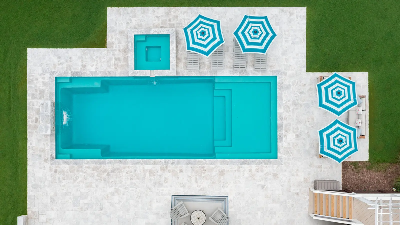 Imagine Pools Illusion Fiberglass Pool top view