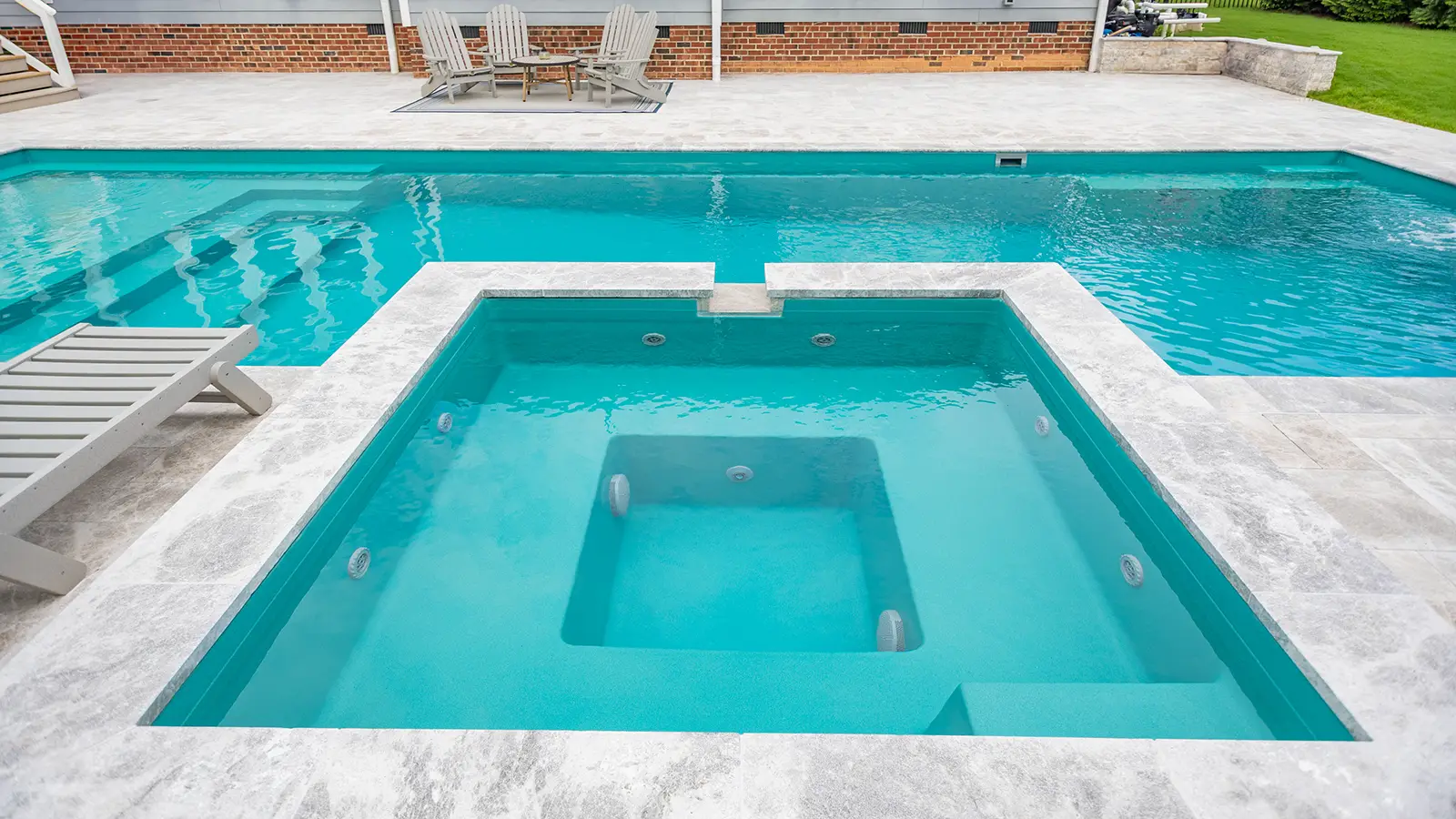 Imagine Pools Illusion Fiberglass Pool spa