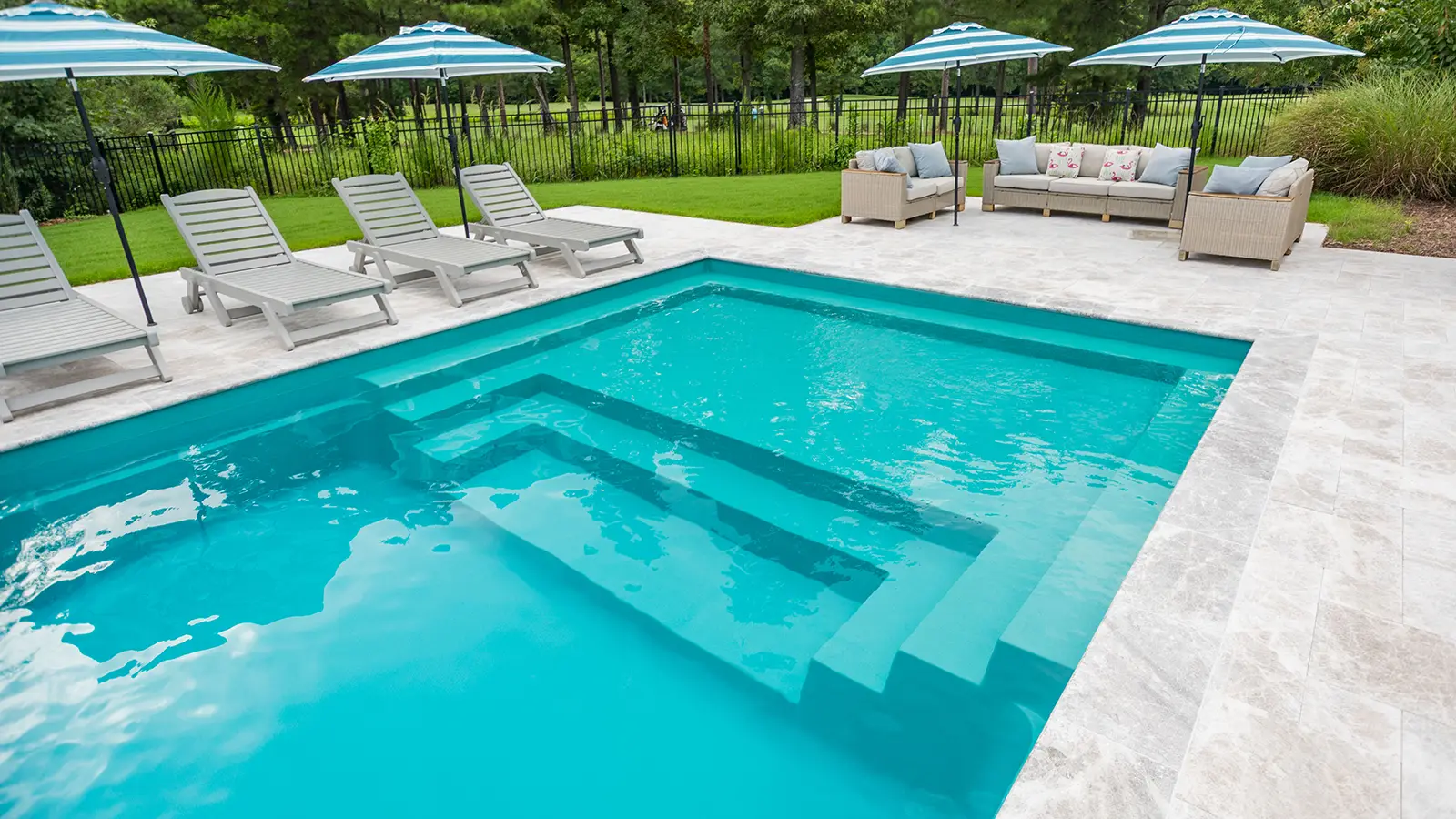 Imagine Pools Illusion Fiberglass Pool side view