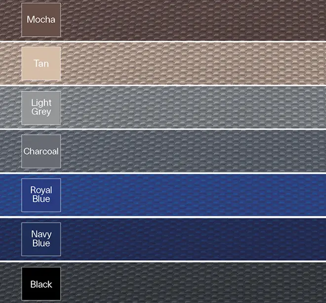 The range of colors for Integra pool covers