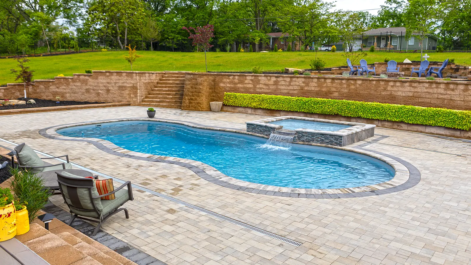 Imagine Pools Elation Fiberglass Pool great backyard feature