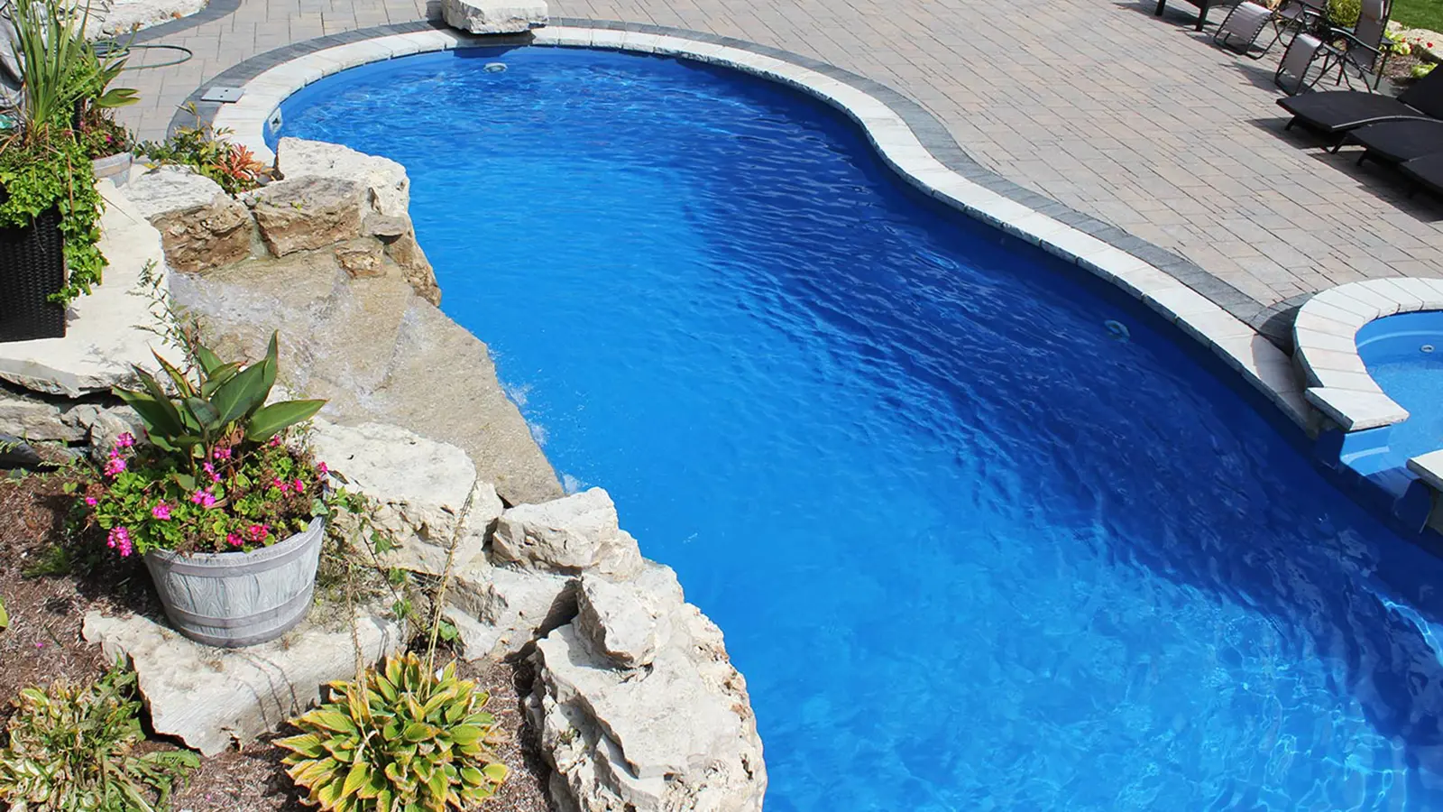 Imagine Pools Elation Fiberglass Pool for family