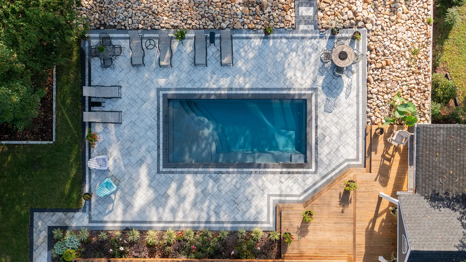 Imagine Pools Bliss 26 in Storm Grey top view