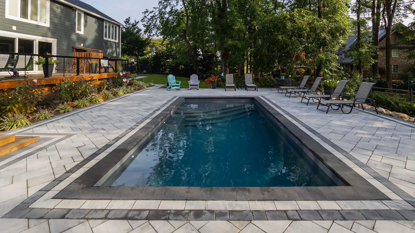 Imagine Pools Bliss 26 in Storm Grey straight view