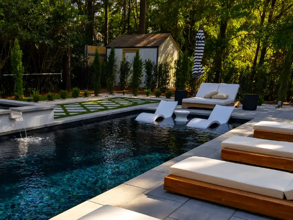 Riverside Pools & Hardscapes win pool of the month