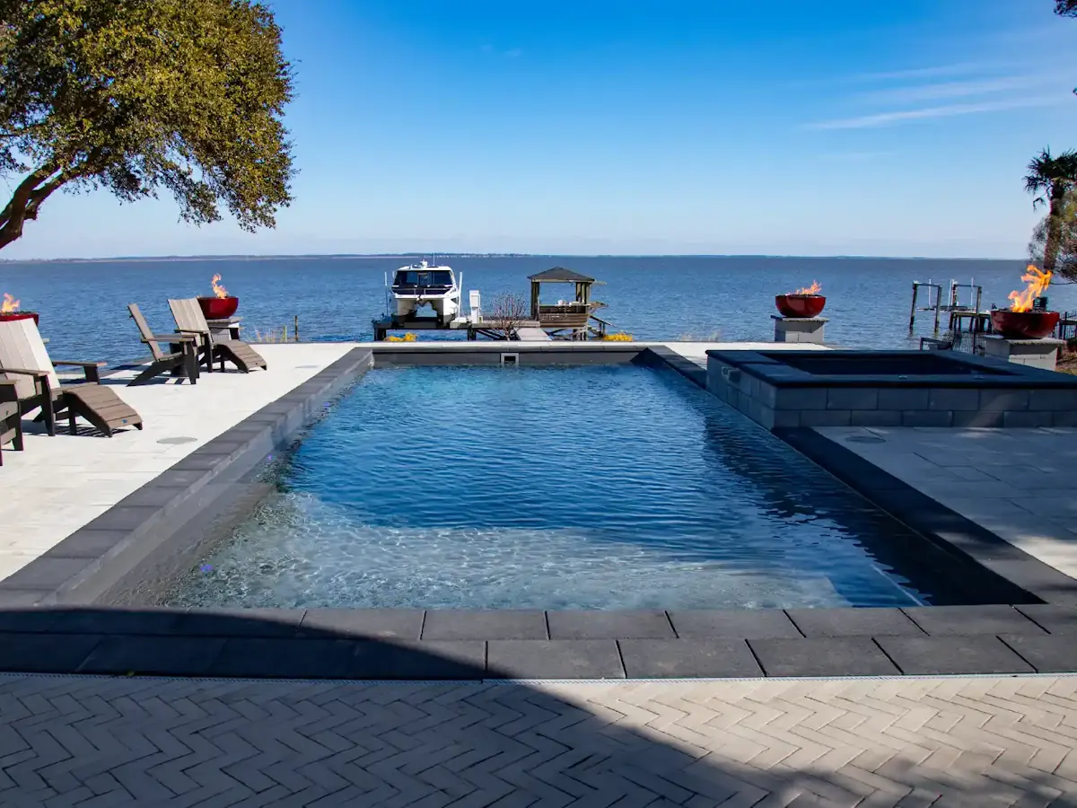 The Illusion 40 fiberglass swimming pool from Imagine Pools